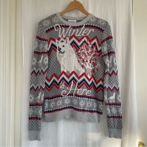 Game of Thrones Winter is Here festive crewneck sweater